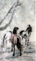 Xu Beihong Pferde 2 alte China Tinte
